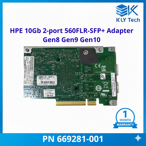 HPE 560FLR-SFP+ 10Gb 2-Port Network Adapter 669281-001 for ProLiant Gen8 Gen9 Gen10
