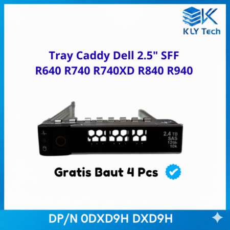 dell 0dxd9h dxd9h 2.5" sff sas sata ssd tray caddy poweredge gen14 gen15 gen16