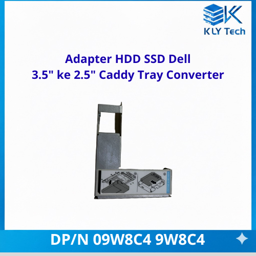 adapter hdd ssd dell 3.5" ke 2.5" caddy tray converter dp/n 09w8c4 9w8c4 original
