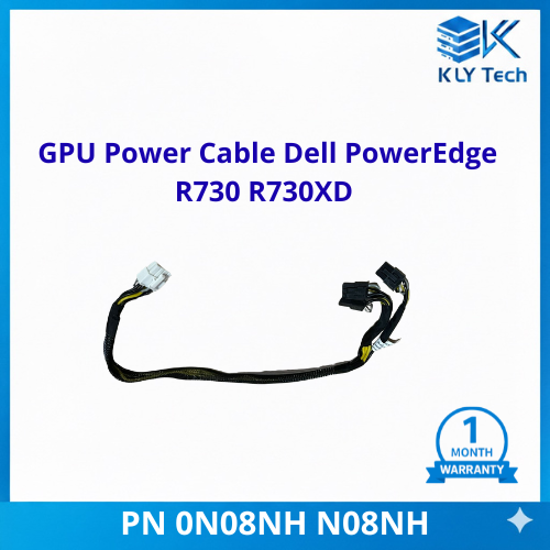 gpu power cable dell poweredge r730 r730xd pn 0n08nh n08nh original
