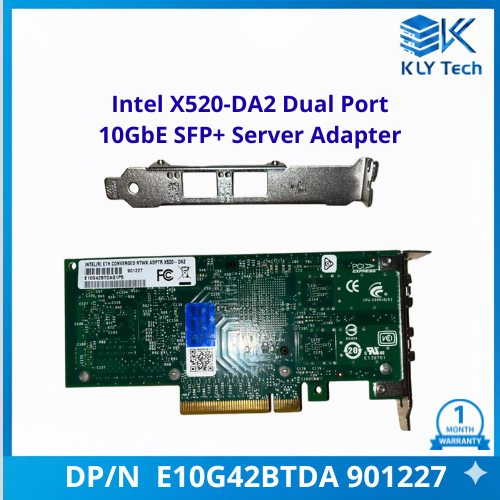 intel x520 da2 dual port 10gbe sfp+ server adapter e10g42btda 901227