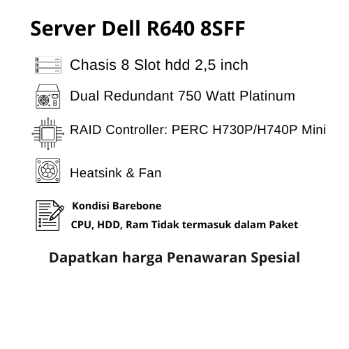 barebone server r640