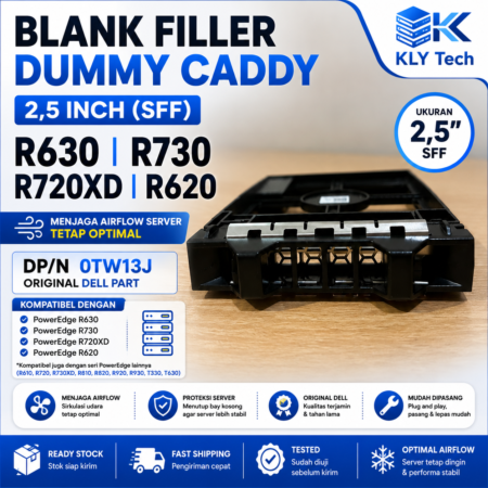 HDD Blank Filler Dummy Caddy 2,5 inch SFF Server Dell R630 R730 R720XD R620 R820 DP/N 0TW13J