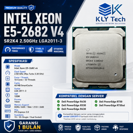 Intel Xeon E5-2682 v4 16 Core 32 Thread 2.5GHz LGA2011-3 SR2K4 Server CPU