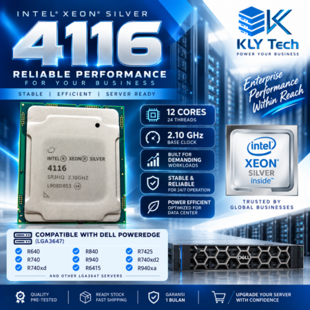 Intel Xeon Silver 4116 12 Core 24 Thread 2.10GHz Server CPU LGA3647